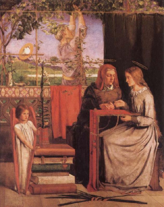 Dante Gabriel Rossetti Girlhood of Mary Virgin